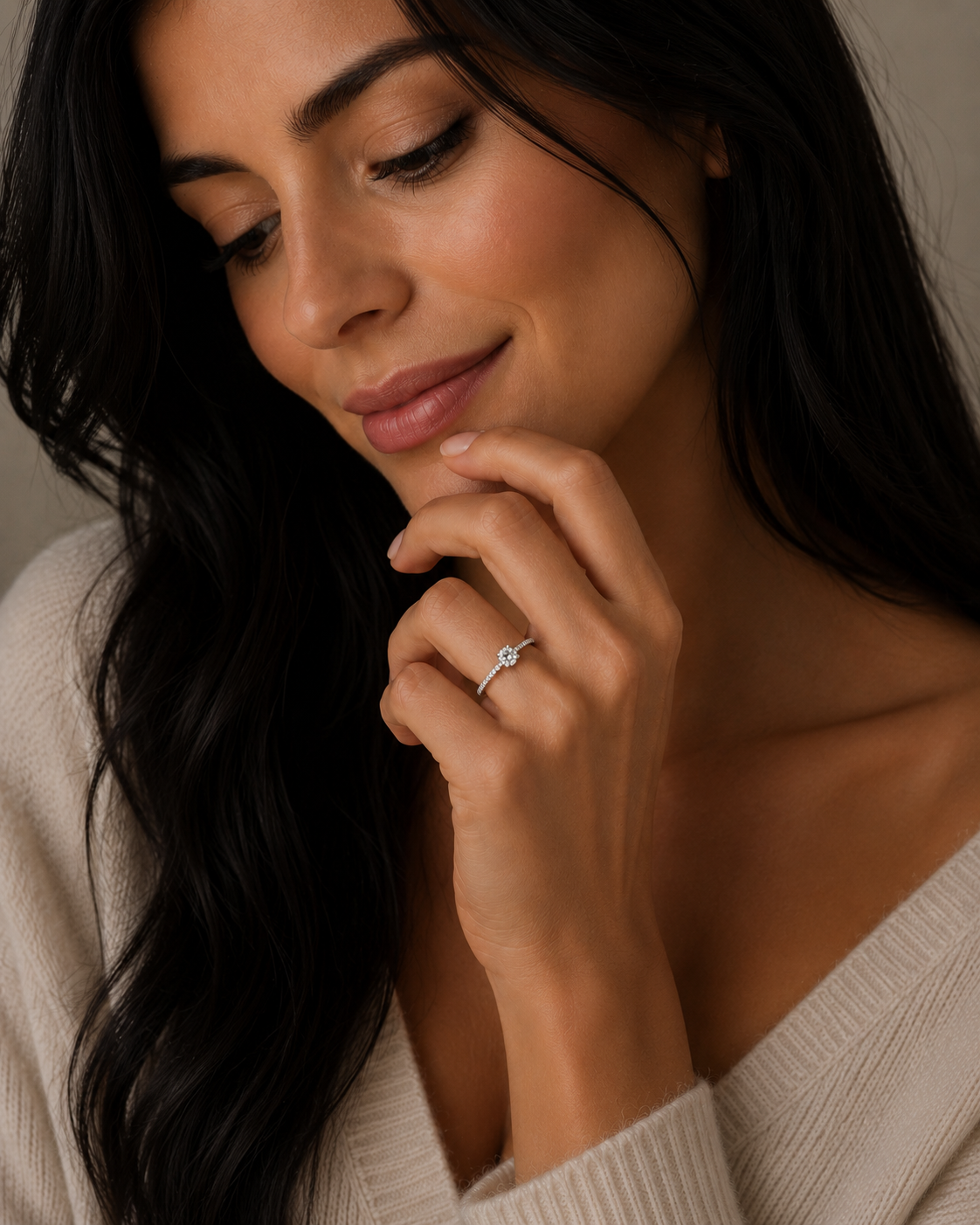 silber Ring mit einem Diamant chatgpt 3